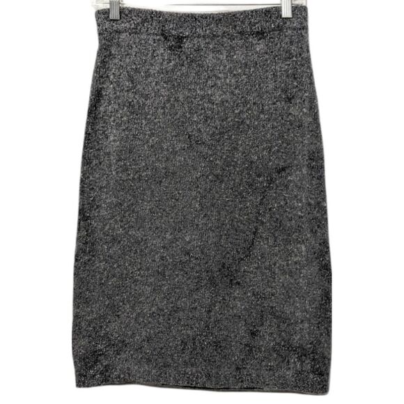 VINTAGE Diffusions Wool Angora Silk Midi Sweater Skirt M - Picture 2 of 6